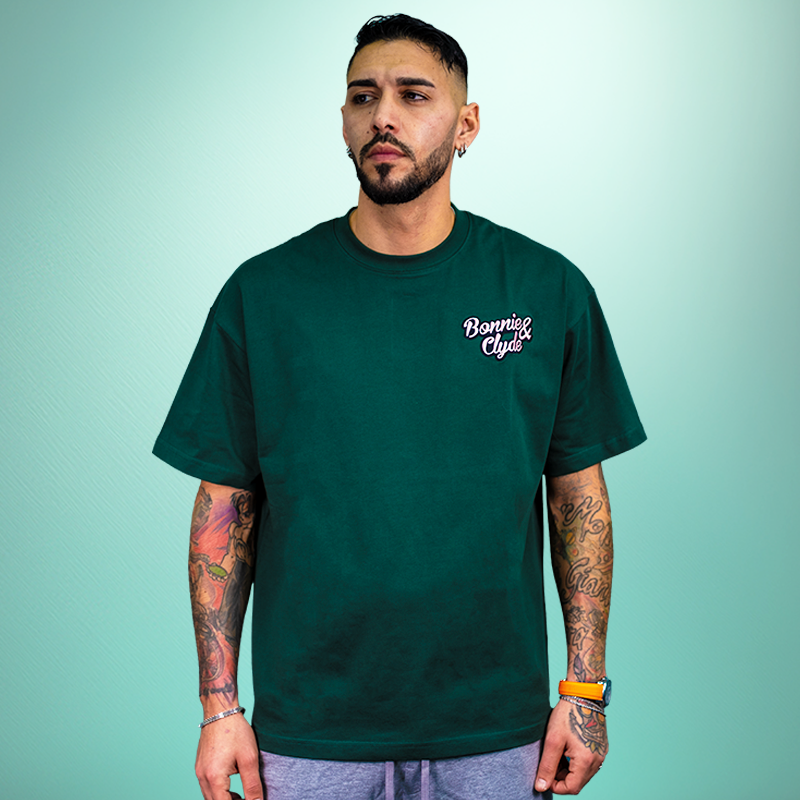 Chemise BC vert foncé oversize