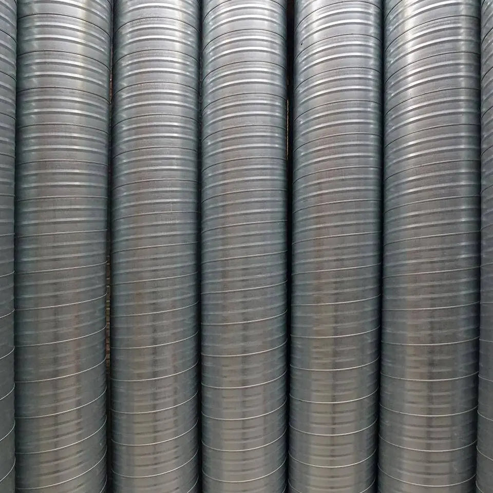 Tuyaux galvanisés à joint spiralé