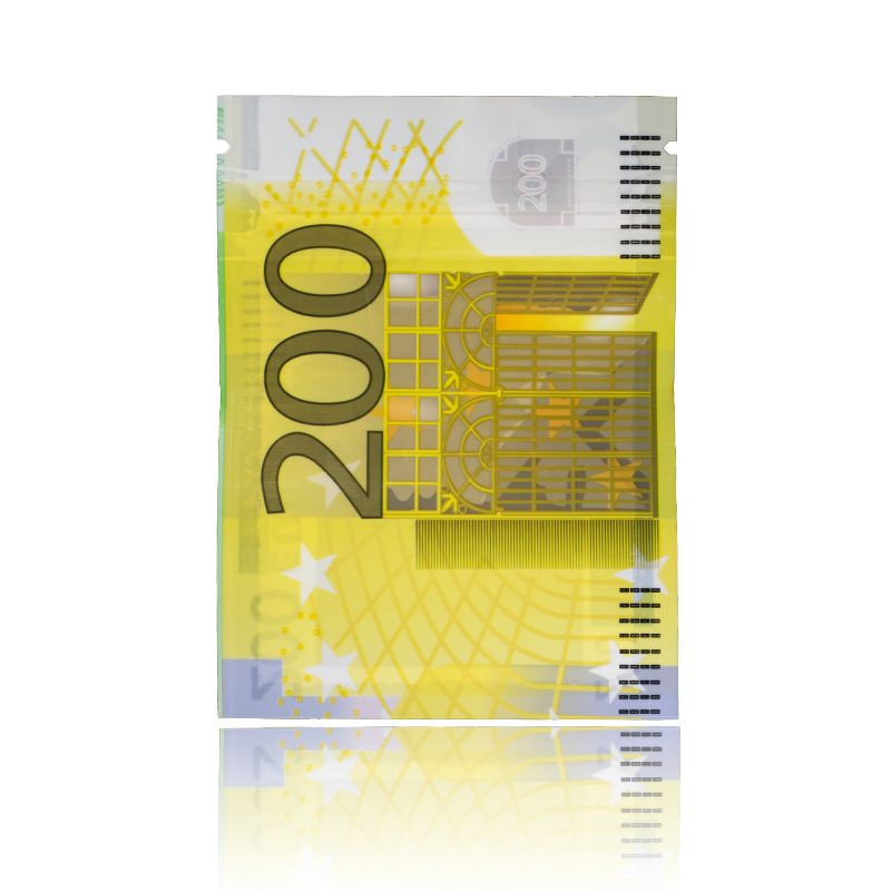 Zip-Beutel im 200-Euro-Design