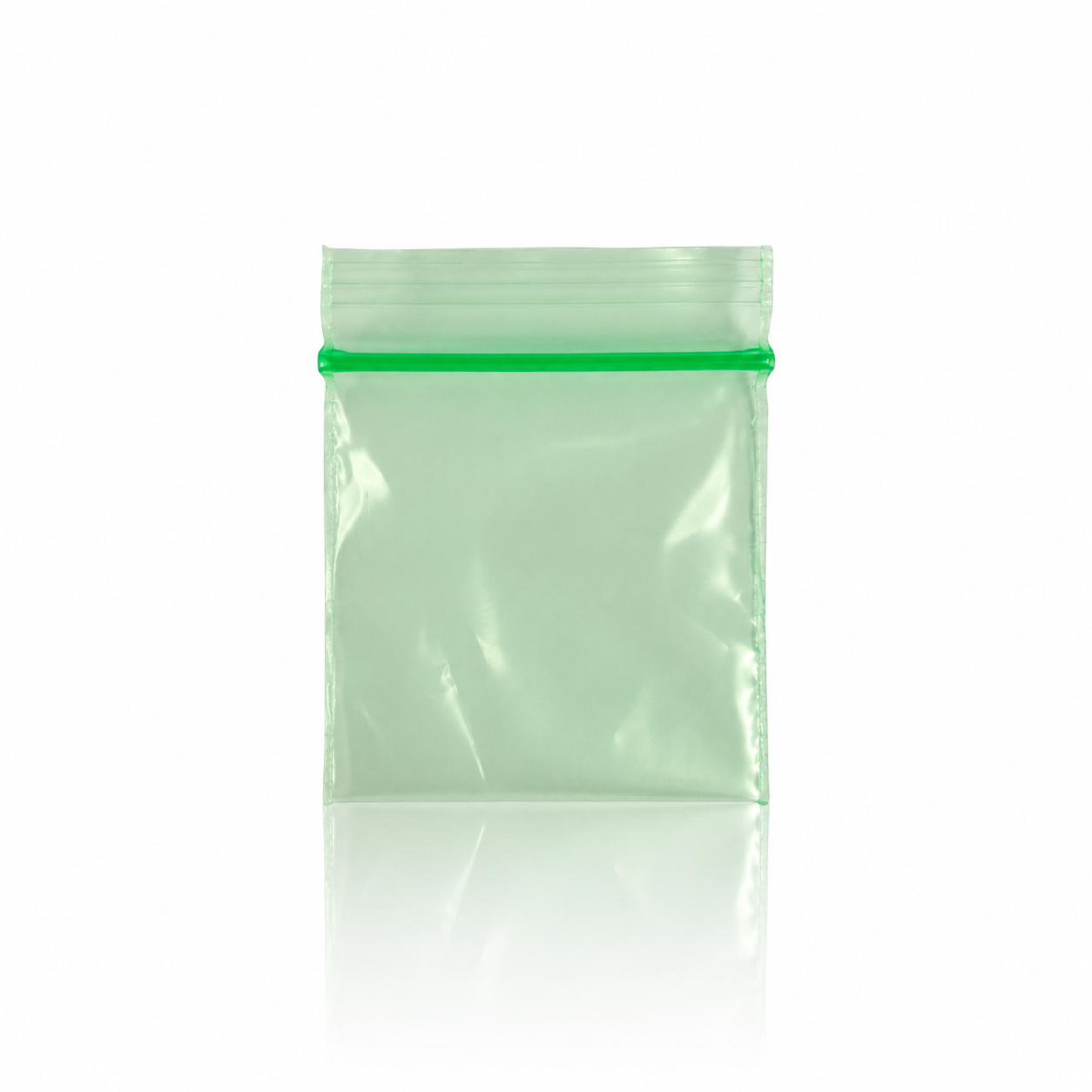 Mini Grip Zip-Beutel Grün 3 × 4 cm – Kleine Druckverschlussbeutel(100 Stk.)