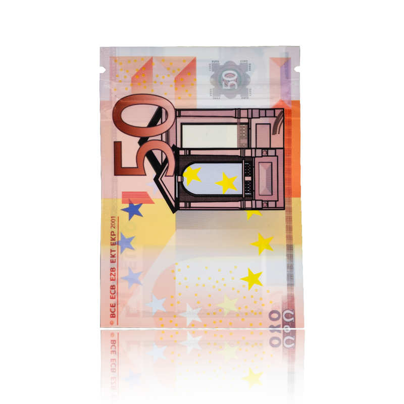 Zip-Beutel im 50-Euro-Design