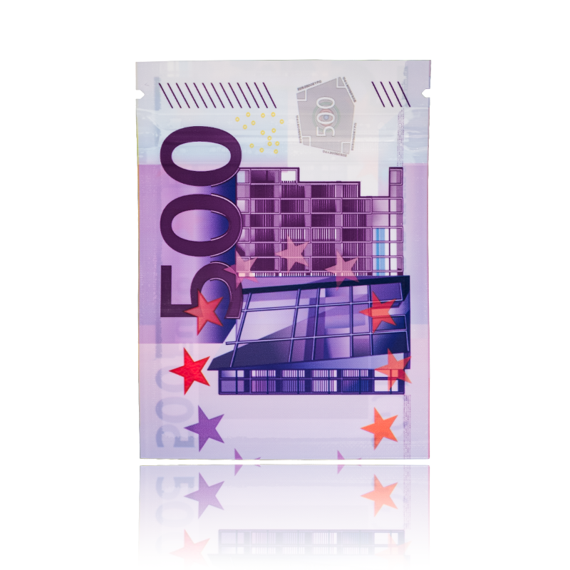 Zip-Beutel im 500-Euro-Design