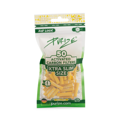 Purize Activated Carbon Filters Xtra Slim Yellow (50 pcs.)