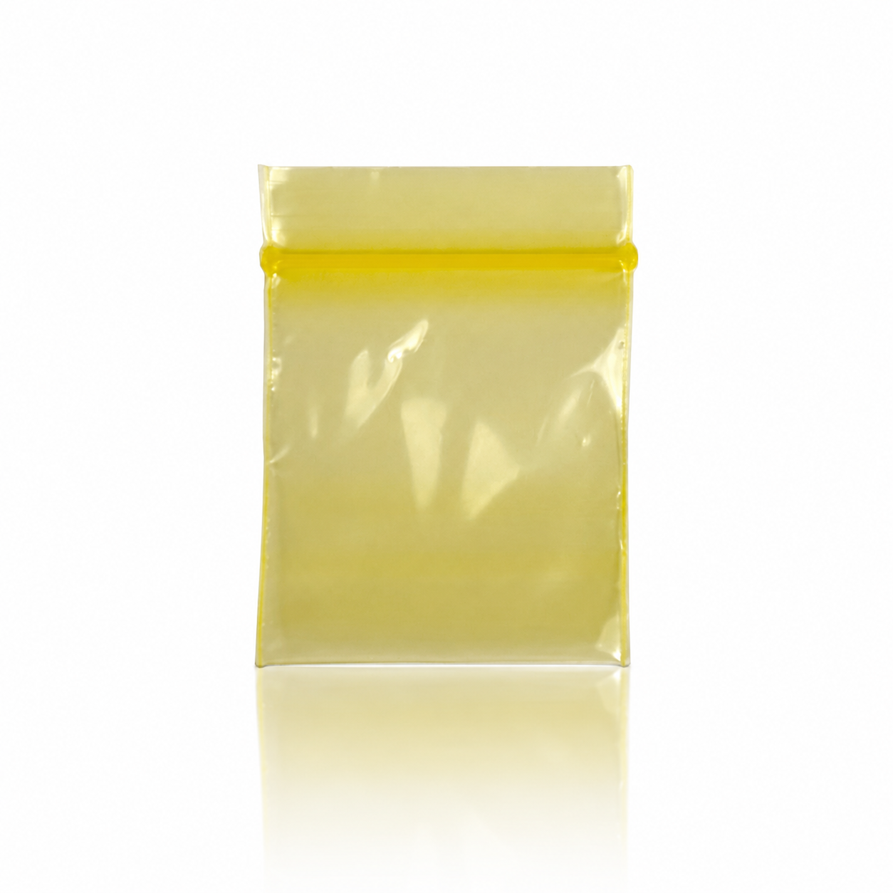 Mini Grip Zip-Beutel Gelb 3 × 4 cm – Kleine Druckverschlussbeutel (100Stk.)