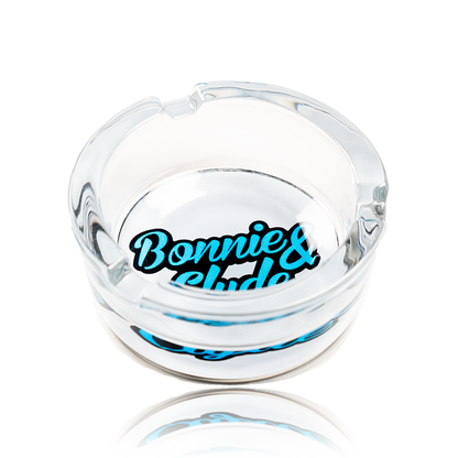 Bonnie & Clyde Aschenbecher Weiss / Hellblau
