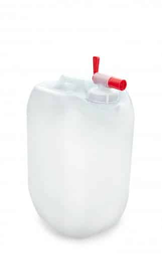 Bidon en plastique naturel, 10 litres, UN DIN 51