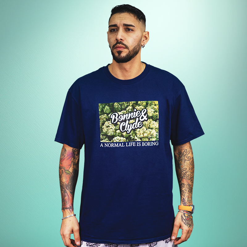 BC-SHIRT FLOWERS BLUE