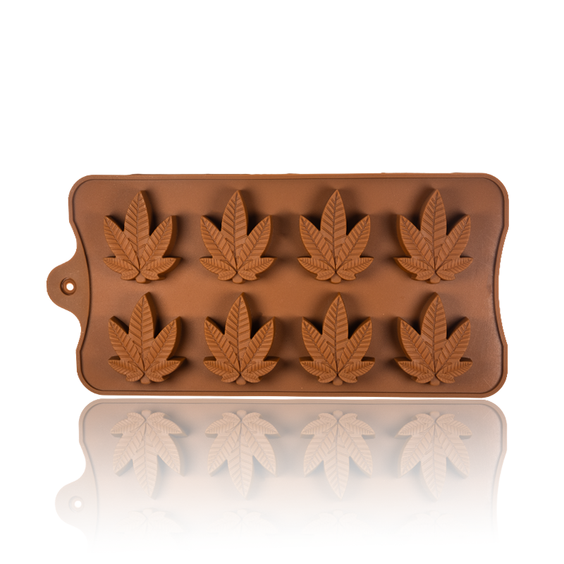 Silikon-Backform mit 6 Cannabis-Pflanzen