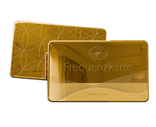 Frequenzkarte 24 Karat – Vergoldet mit exklusivem Lederetui