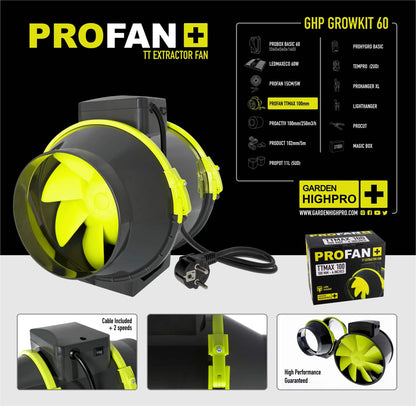 Garden High Pro Grow Kit 60 – 60x60cm, kompakt, Komplettset, platzsparend