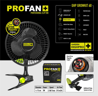 Garden High Pro Grow Kit 60 – 60x60cm, kompakt, Komplettset, platzsparend