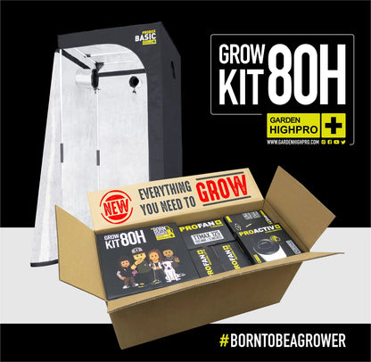 Garden High Pro Grow Kit 80 – 80x80cm, kompakt, Komplettset, sofort einsatzbereit