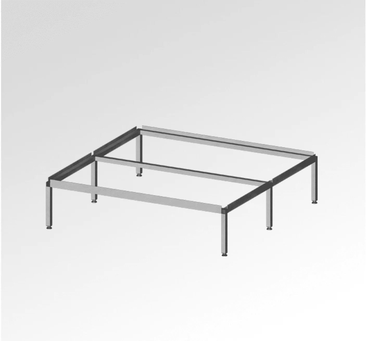 GrowRack für Growtable – Höhenverstellbarer Alu-Tischunterbau für Indoor Grow