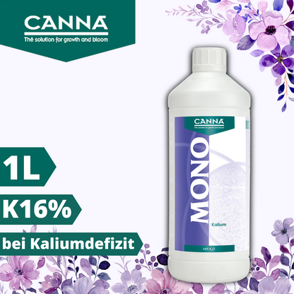 Canna Mono Kalium 1 L – Kaliumdünger für Indoor Grow Blütephase