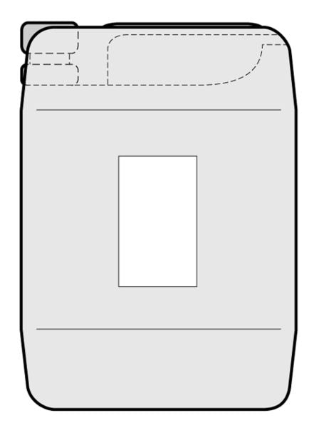 Bidon en plastique naturel, 10 litres, UN DIN 51