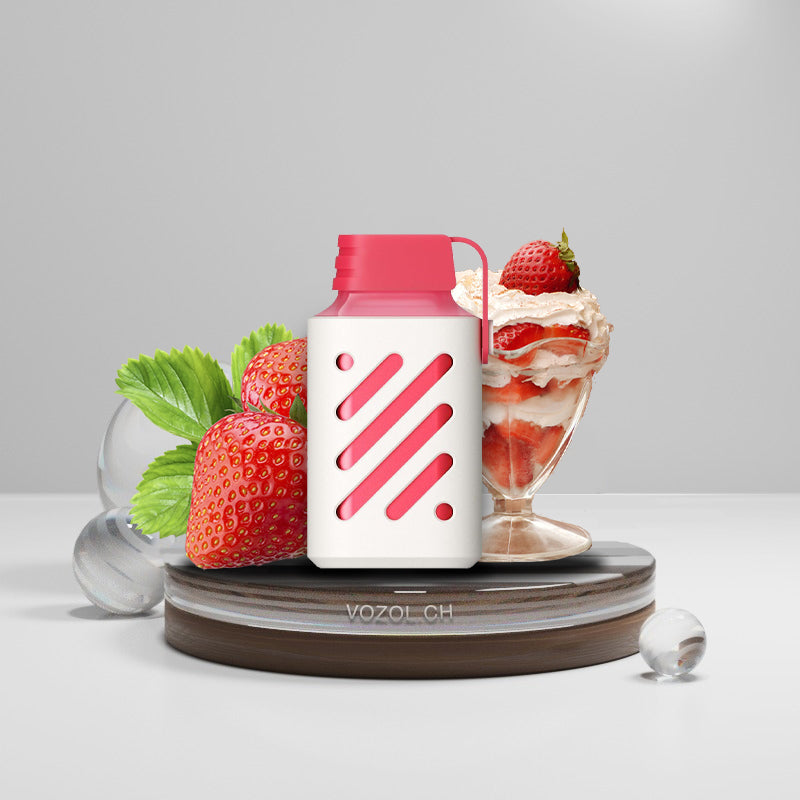 VOZOL GEAR 600 Crème glacée à la fraise
