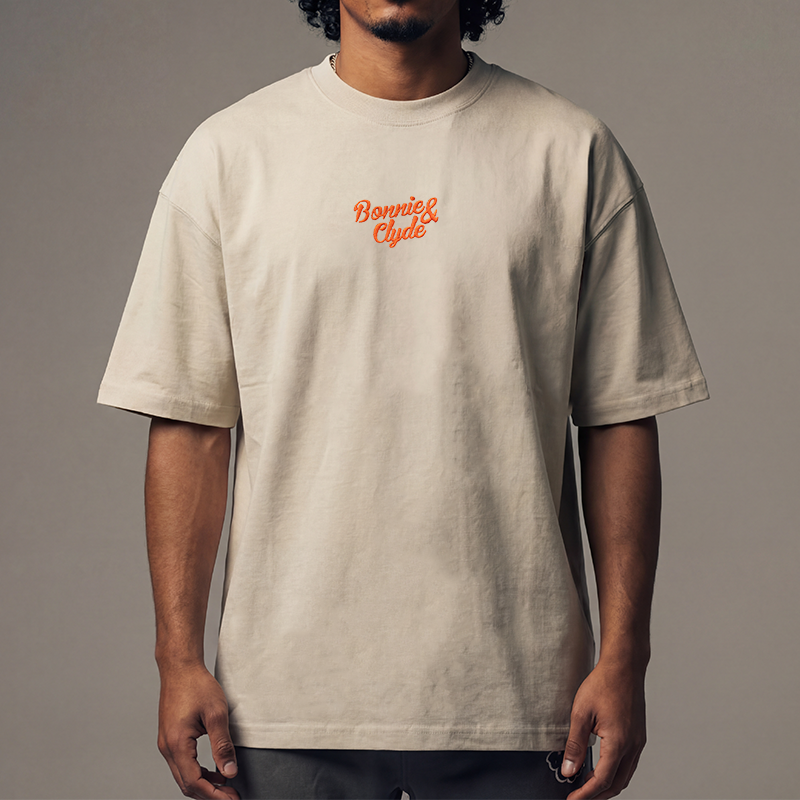 BONNIE & CLYDE Oversized Tee – Vintage Mugshot
