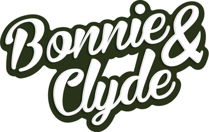 Bonnie & Clyde Metall-Aschenbecher – Schwarz