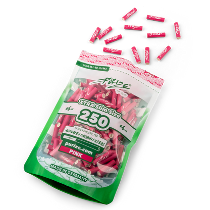 Filtres à charbon actif PURIZE® XTRA Slim – Paquet de 250