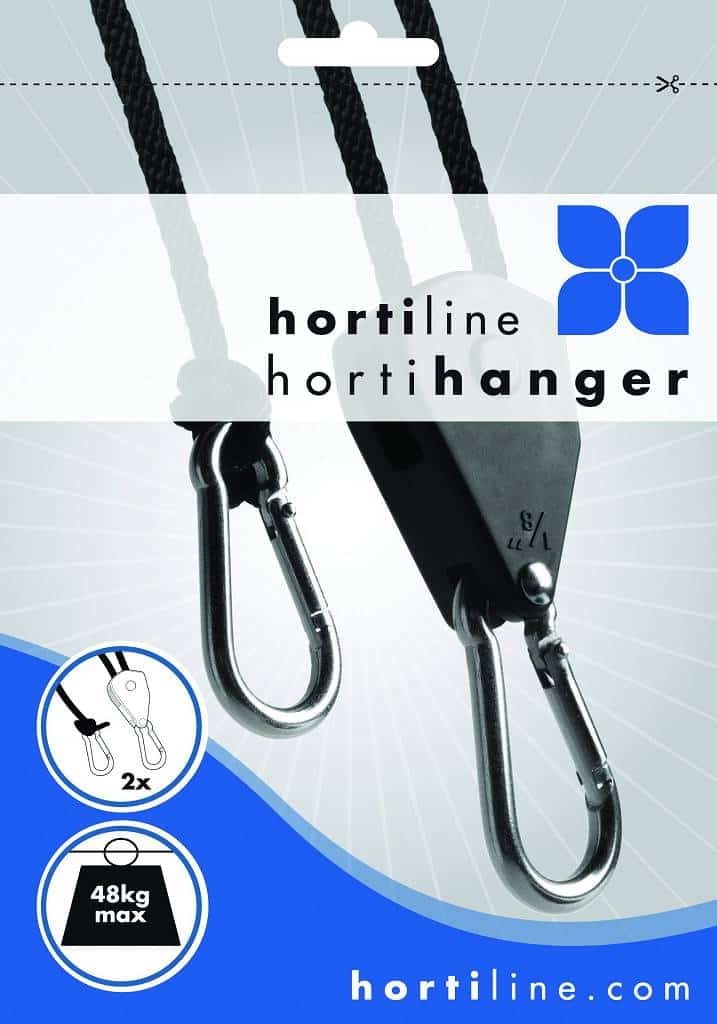 HORTILINE HORTIHANGER Aufhängung 2×48 kg – Für Indoor Grow Lampen & Filter
