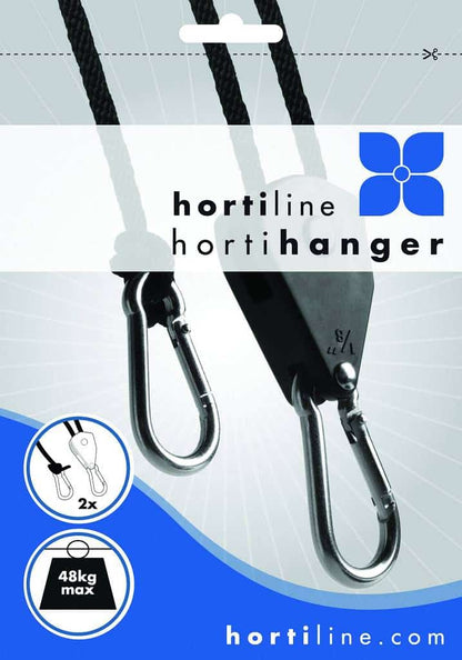 HORTILINE HORTIHANGER Aufhängung 2×48 kg – Für Indoor Grow Lampen & Filter