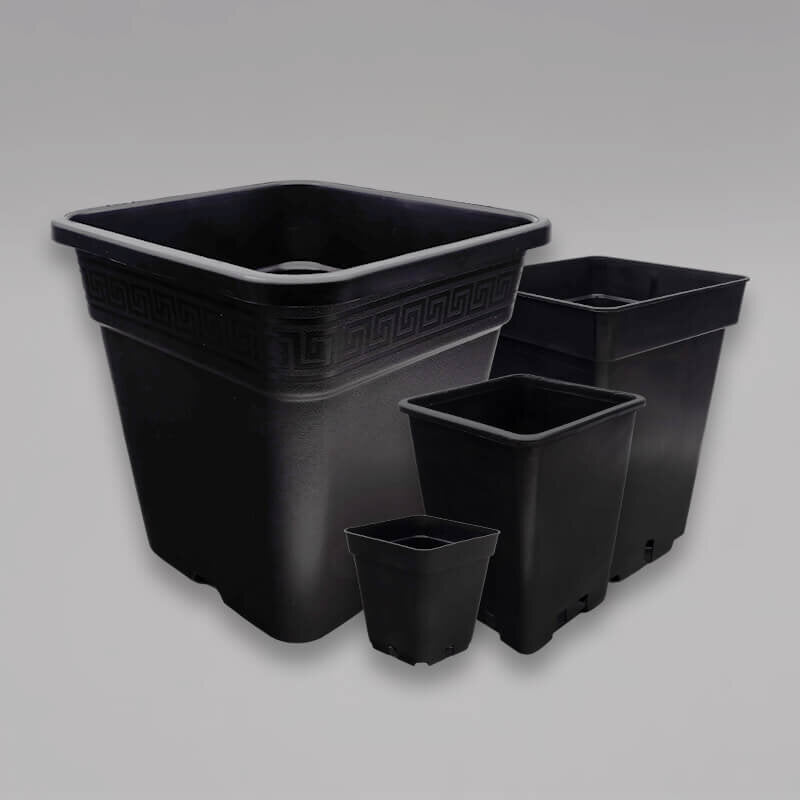 Viereckige Pflanzentöpfe 0,3–25 L – Platzsparend für Indoor Grow & Growboxen